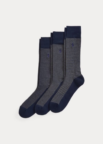 Men's Polo Ralph Lauren Performance Dress 3-Pack Socks | 395270QIY